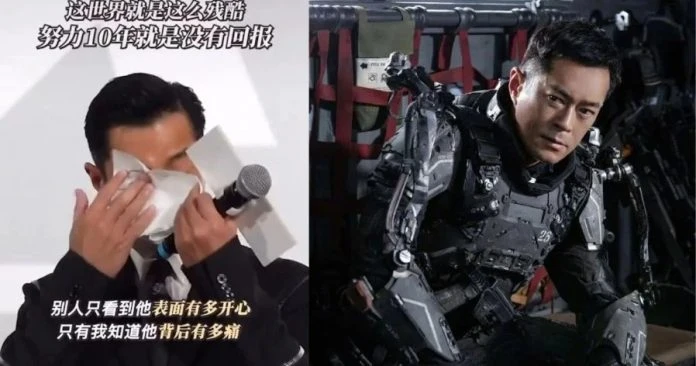 疑因票房情緒低落　古天樂含淚宣傳《明日戰記》引網民心疼