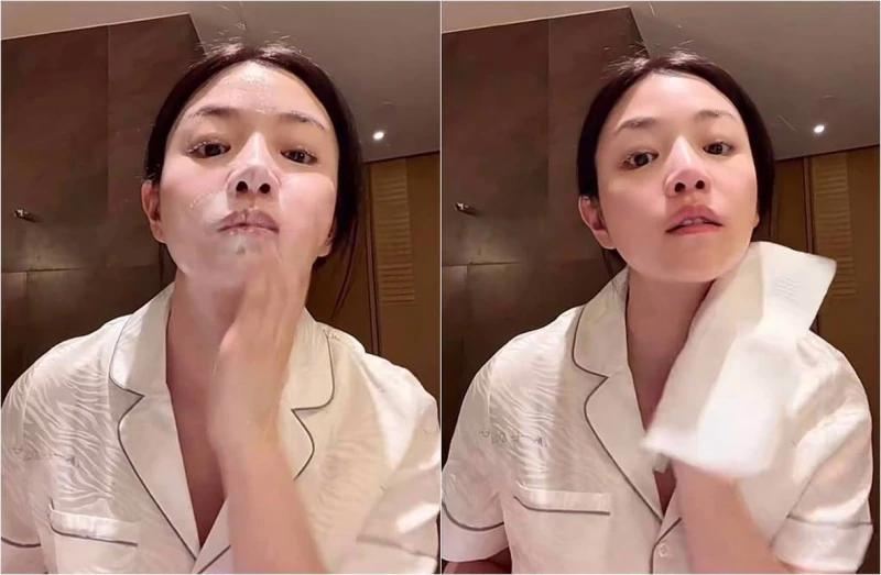 39歲陳妍希拍片曝光「 粗暴卸妝法」　素顏狀態驚呆網民