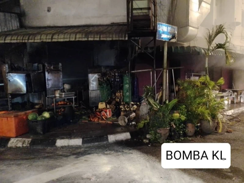 甲洞西餐廳大火底層100%燒毀    所幸無人傷亡