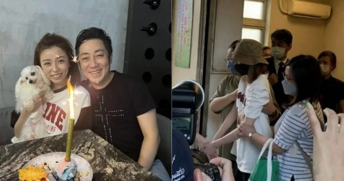 王瞳喪夫食不下咽　親友陪身邊勸喝流質食物