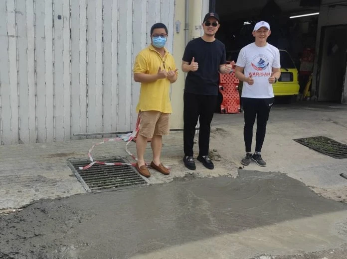 王鴻俊自掏腰包助修路 民興黨促政府認真處理民生