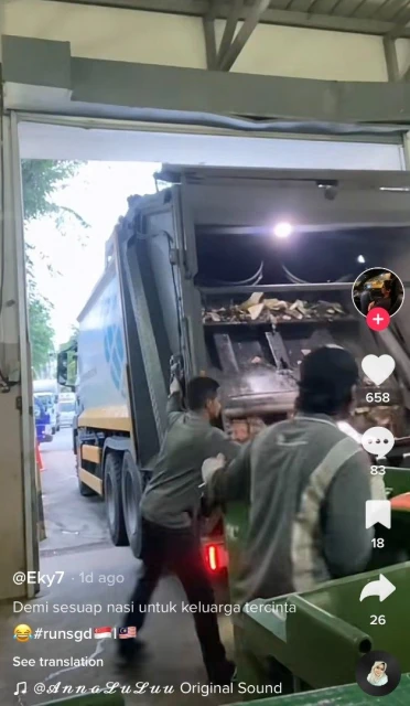 越堤當垃圾車清潔工無懼異樣眼光　25歲青年月收入逾6000令吉