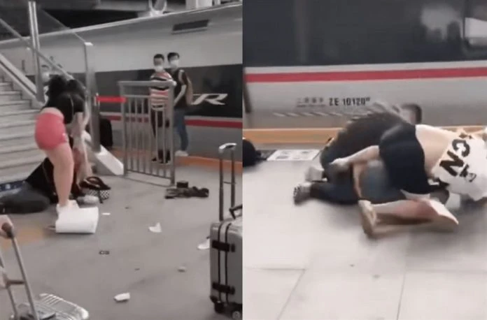 中國知名網紅與女友遭圍毆    尖叫聲傳遍整個現場