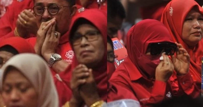 巫統播放納吉回憶視頻　現場多名黨員潸然淚下