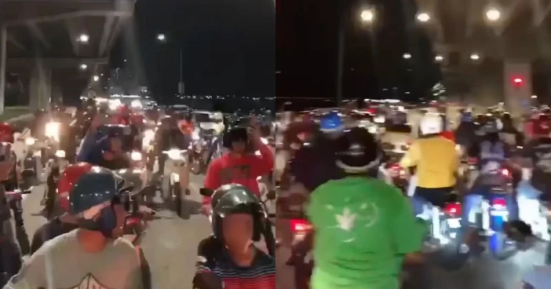 檳飆車族再現？大群摩哆騎士蓄勢待發