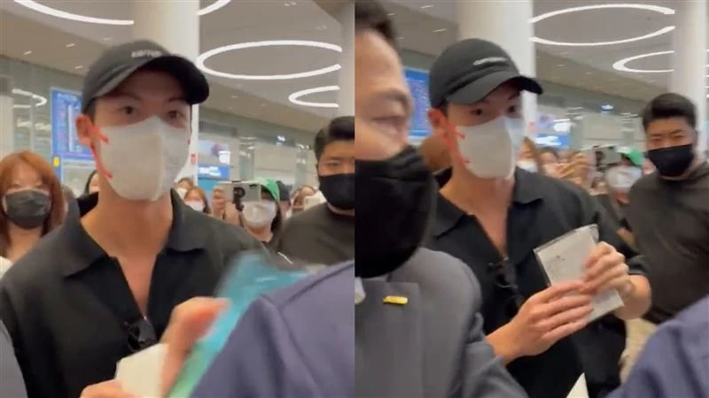 許光漢飛抵韓國獲大批粉絲接機　動員「8名保鑣護駕」