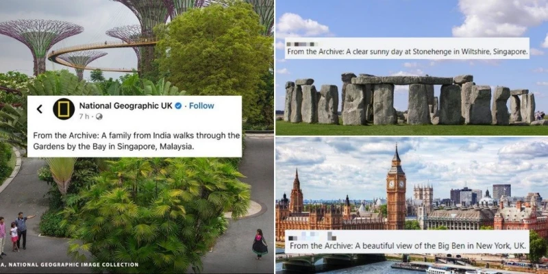 英國國家地理雜誌擺烏龍　獅城濱海灣花園誤標大馬旅遊景點