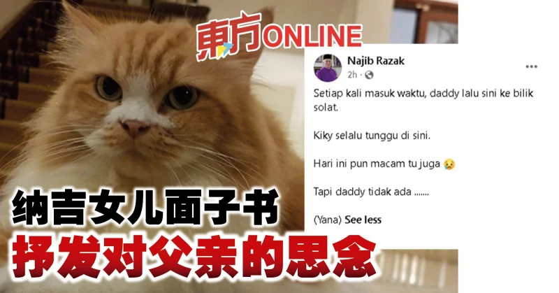 納吉女兒面子書抒發對父親的思念