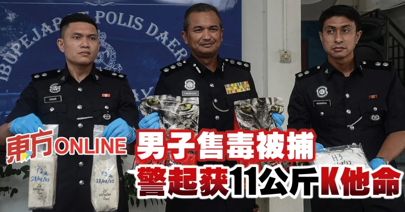 男子售毒被捕　警起獲11公斤K他命