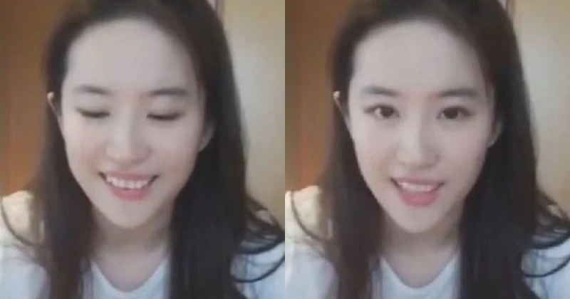 劉亦菲直播誤關美顏　網民：妝前妝後相差無幾
