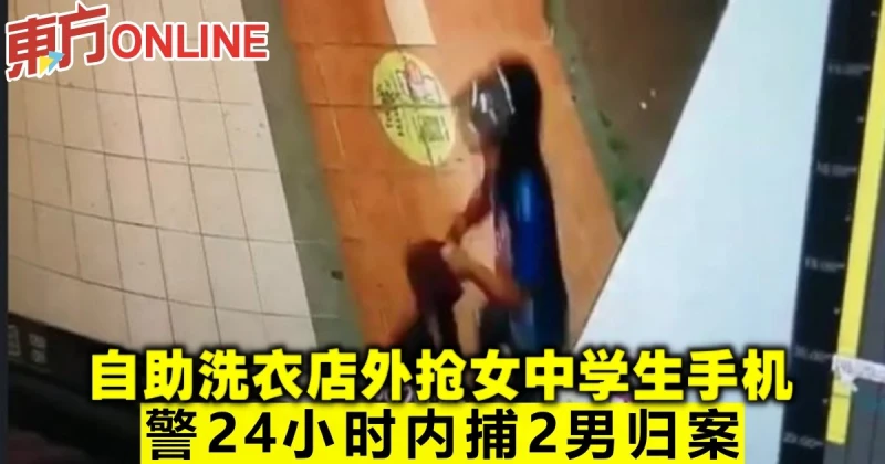 自助洗衣店外搶女中學生手機　警24小時內逮2男歸案