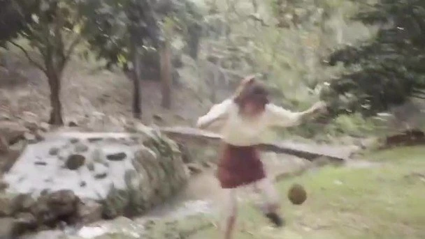 黃翠如游大馬慘被榴槤高處滾落擲中　白滑美腿驚現20個洞洞