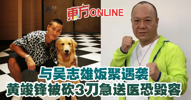 與吳志雄飯聚遇襲　黃竣鋒被砍3刀急送醫恐毀容