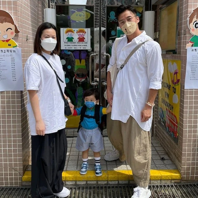 陳山聰棄名校讀隱世幼兒園　送兒子上學依依不捨