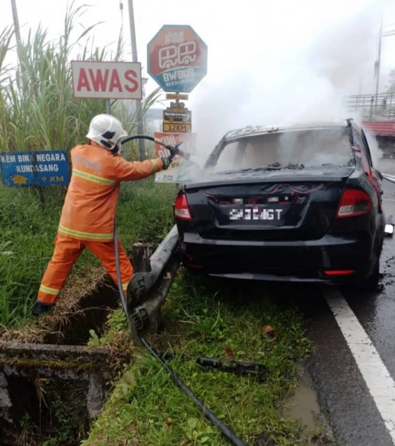 轎車與羅厘迎面撞 2人輕重傷送醫