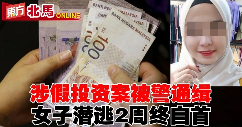 涉假投資案被警通緝　女子潛逃2周終自首
