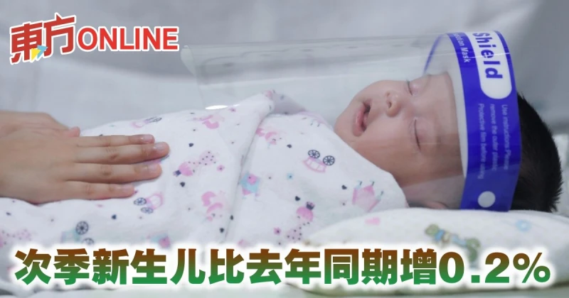 統計局：次季新生兒比去年同期增0.2%