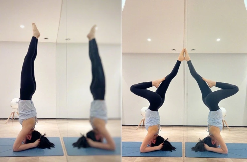 被網瘋傳飄孕味懷二胎　陳妍希分享練瑜伽照片闢謠