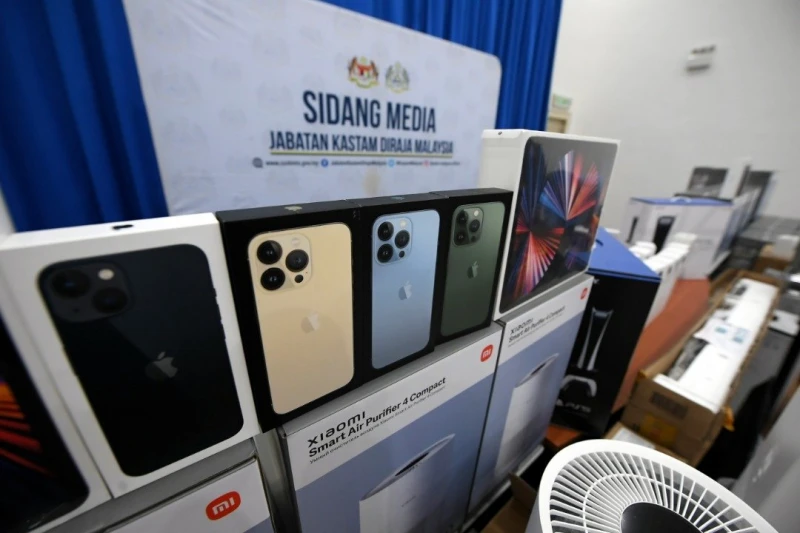 謊報進口商品圖避稅　關稅局起獲460萬令吉電子產品