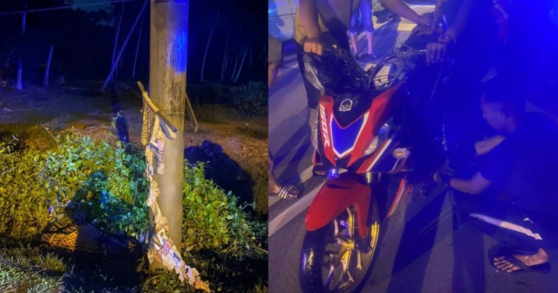 摩哆失控撞電柱　20歲男子當場斃命