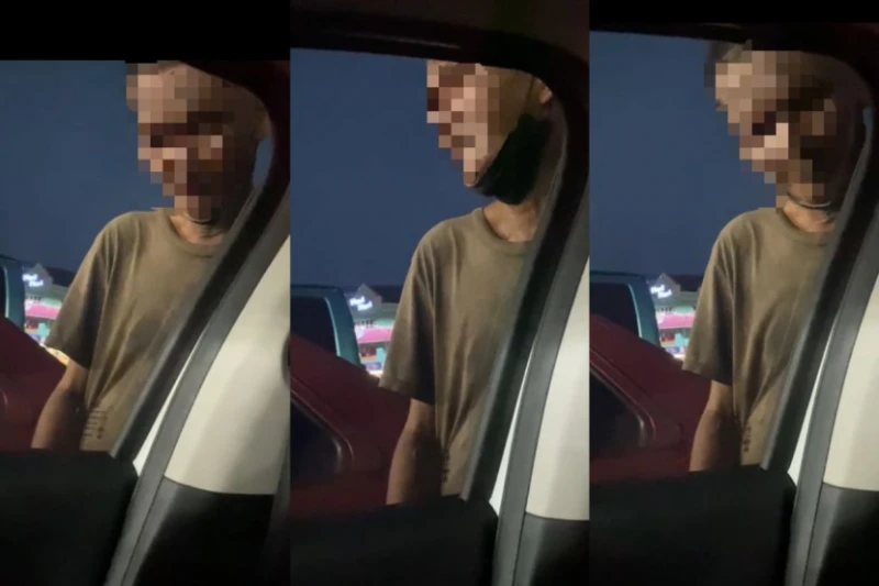 「道友」滿眼通紅不斷試開車門 女子機智逃過一劫