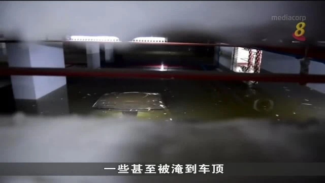 曼谷連續降雨 地下停車場積水深達兩米