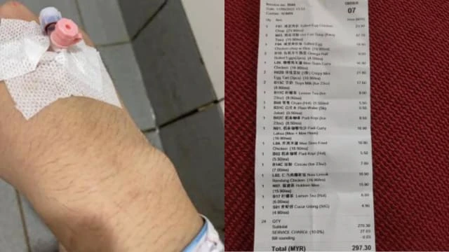 新山餐館吃鹹蛋雞扒 馬國兩男中毒入院