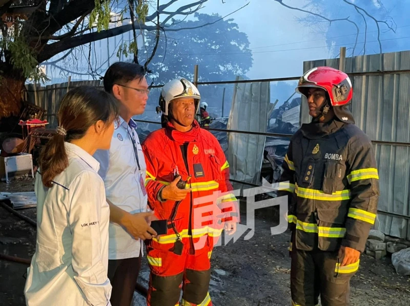 敦斯里拉囊路工人宿舍失火　全數燒毀未釀傷亡