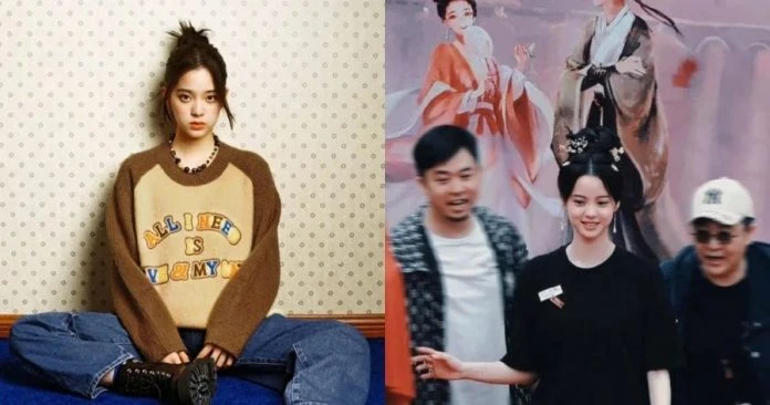 歐陽娜娜開鏡儀式「背板竟盜圖」　被原作抓包劇組急道歉