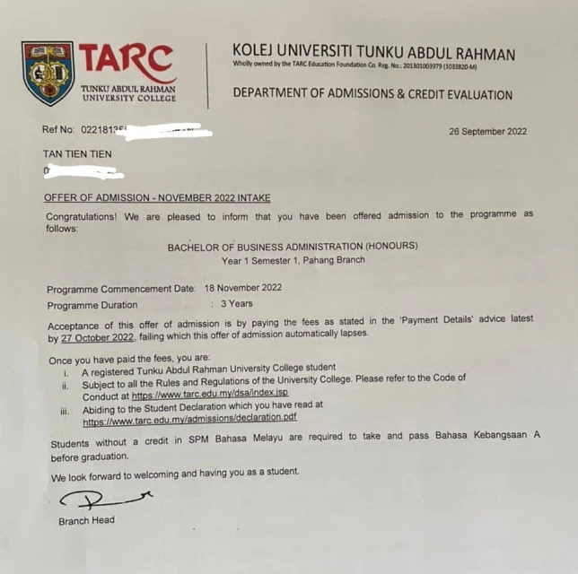 20歲貧困生棄學扛家計 彭拉大供100%獎學金留人