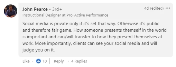 僱主把查看應徵者的個人社媒作為把關方式，合理嗎？