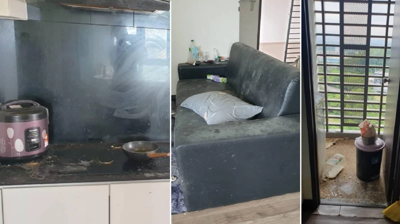 馬男欠三個月租金跑路 留下滿屋垃圾和「女朋友」