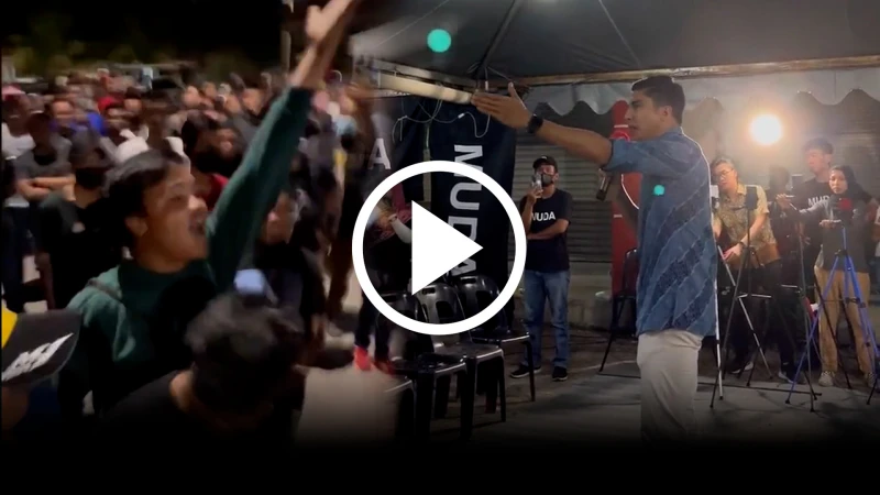 賽沙迪麻坡政治演講 遭叫囂者挑釁滋擾