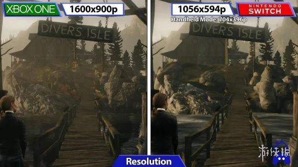 《心靈殺手》Xbox和Switch畫面對比