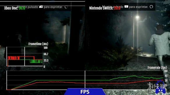 《心靈殺手》Xbox和Switch畫面對比