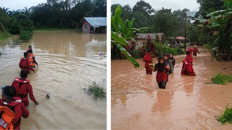 大馬2地閃電水災 太平逾百人緊急疏散