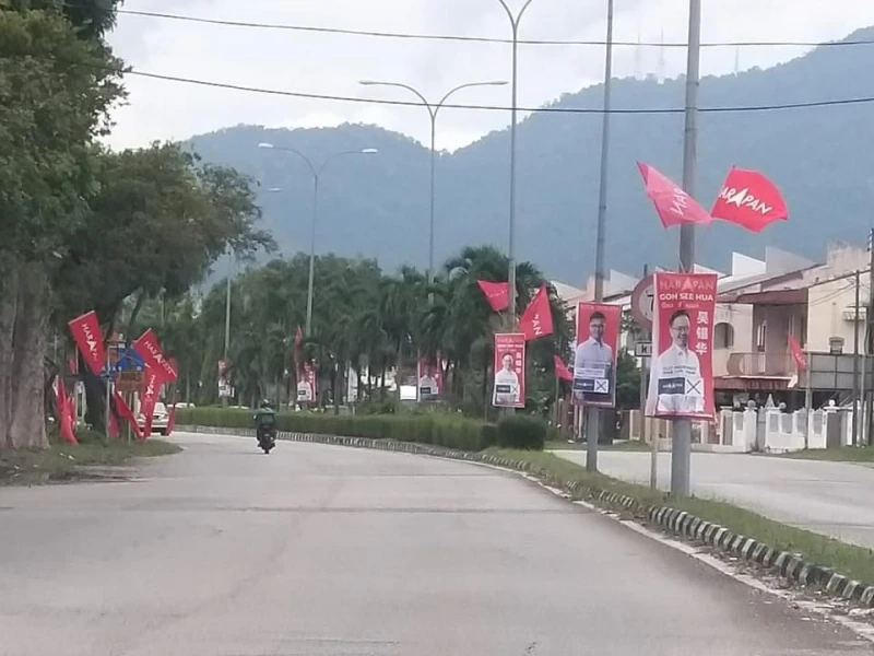 【大馬選舉】資源分配不均？ 國陣黑區黨旗寥寥