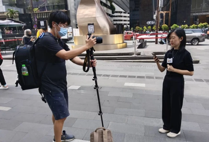 新傳媒中文新聞與時事組 13記者全馬直擊各地選情