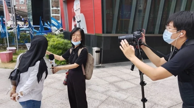 【相冊】幕後花絮：新傳媒中文新聞與時事組記者 全馬了解選情