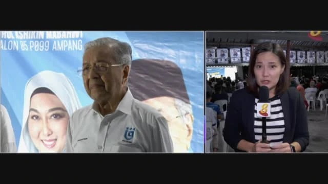 各政黨巨頭到雪隆一帶助選 馬哈迪為候選人站台