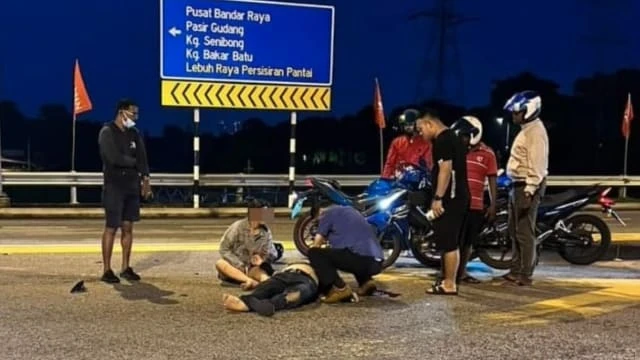 騎車越堤上班遭撞後逃 馬國夫妻一死一傷