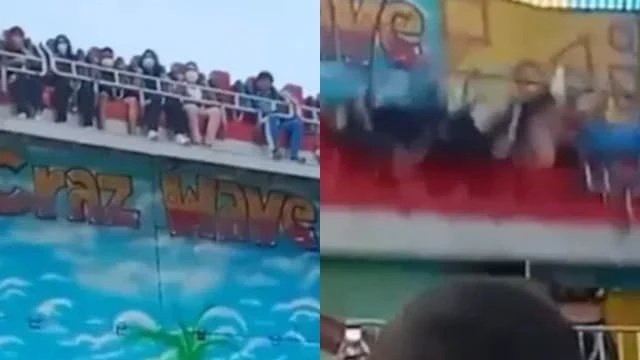 泰國遊樂場設施出意外 民眾被甩飛五人送院