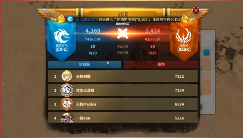 萬國覺醒奧西里斯聯賽總決賽什麼時候 總決賽開始時間