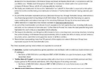 消化不良了！水晶動力所有者Embracer拆為三家公司