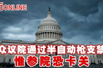 美眾議院通過半自動槍枝禁令　惟參院恐卡關