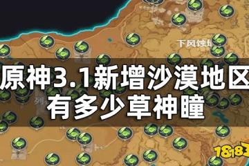 原神3.1版本須彌草神瞳數量一覽 3.1新增沙漠地區有多少草神瞳