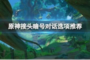《原神》接頭暗號對話怎麼選？接頭暗號對話選項推薦