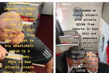 殘障人士在機艙內爬行移動 亞航致歉