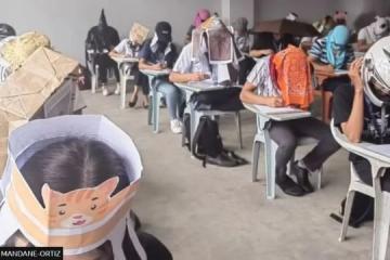 菲律賓大學教授要求自製「防作弊帽」 考生盡顯創意引熱議