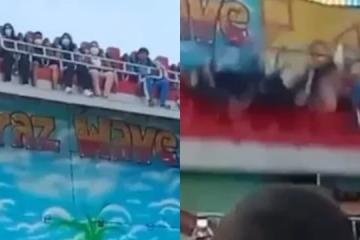 泰國遊樂場設施出意外 民眾被甩飛五人送院